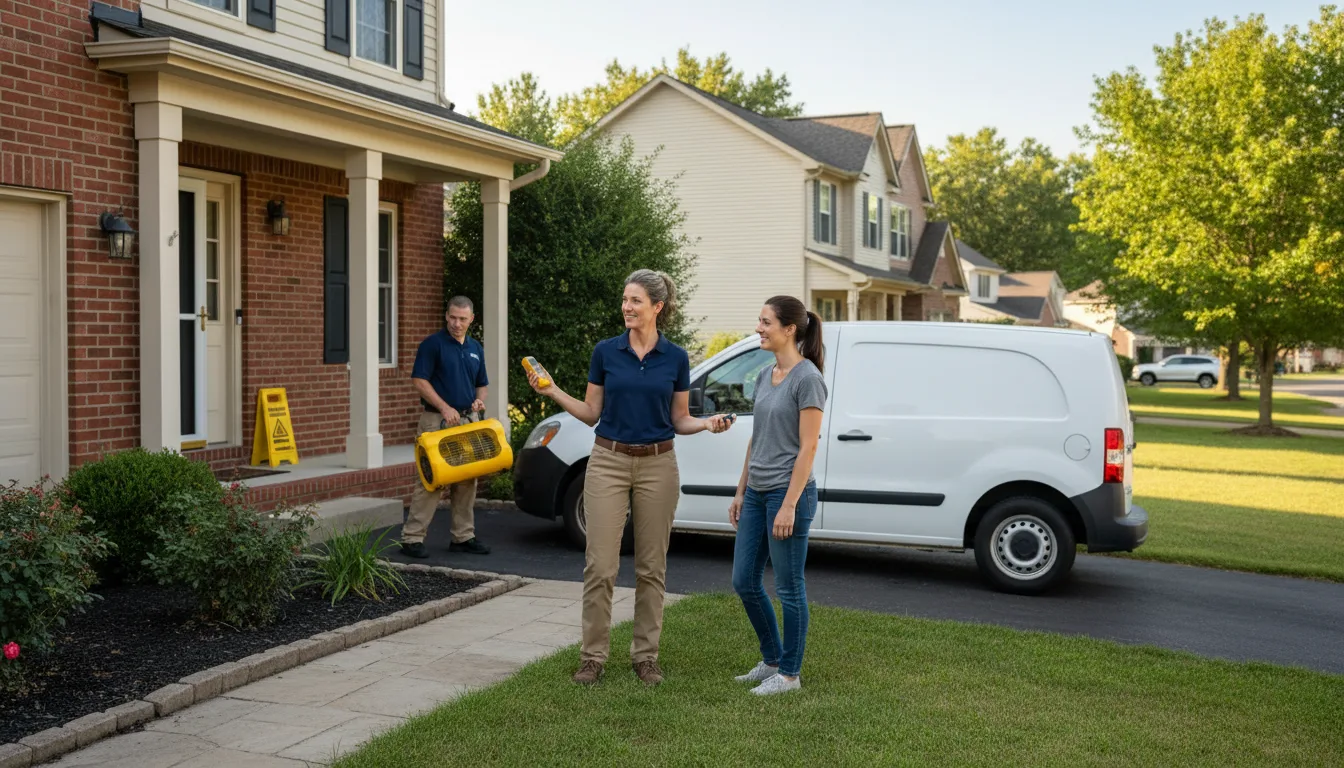 Residential water damage restoration in Ivanhoe, CA